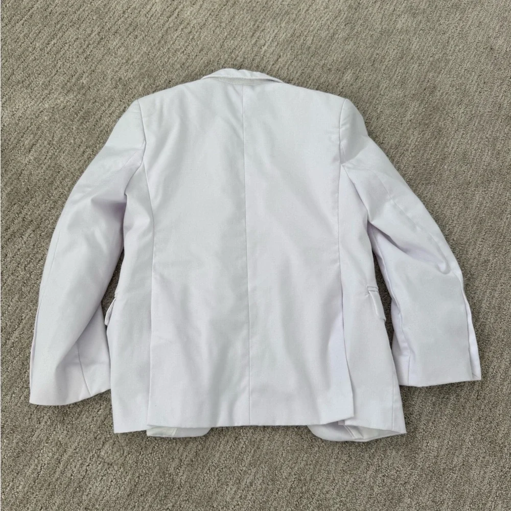 Perry Ellis white size 8 boys tuxedo jacket - Picture 5 of 8
